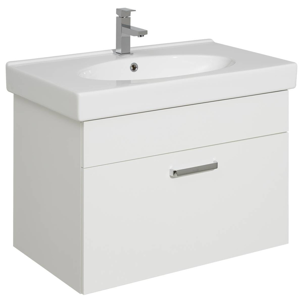 Waschbeckenunterschrank Quickset 312 weiß glanz