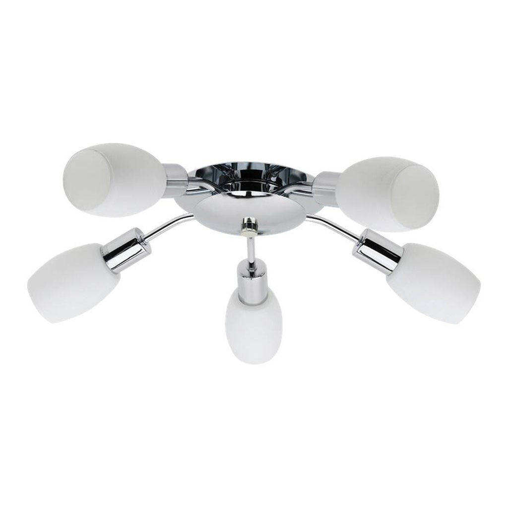Spot-Light Deckenleuchte Tosca silber Metall H/D: ca. 9,5x40 cm E14 5 Brennstellen