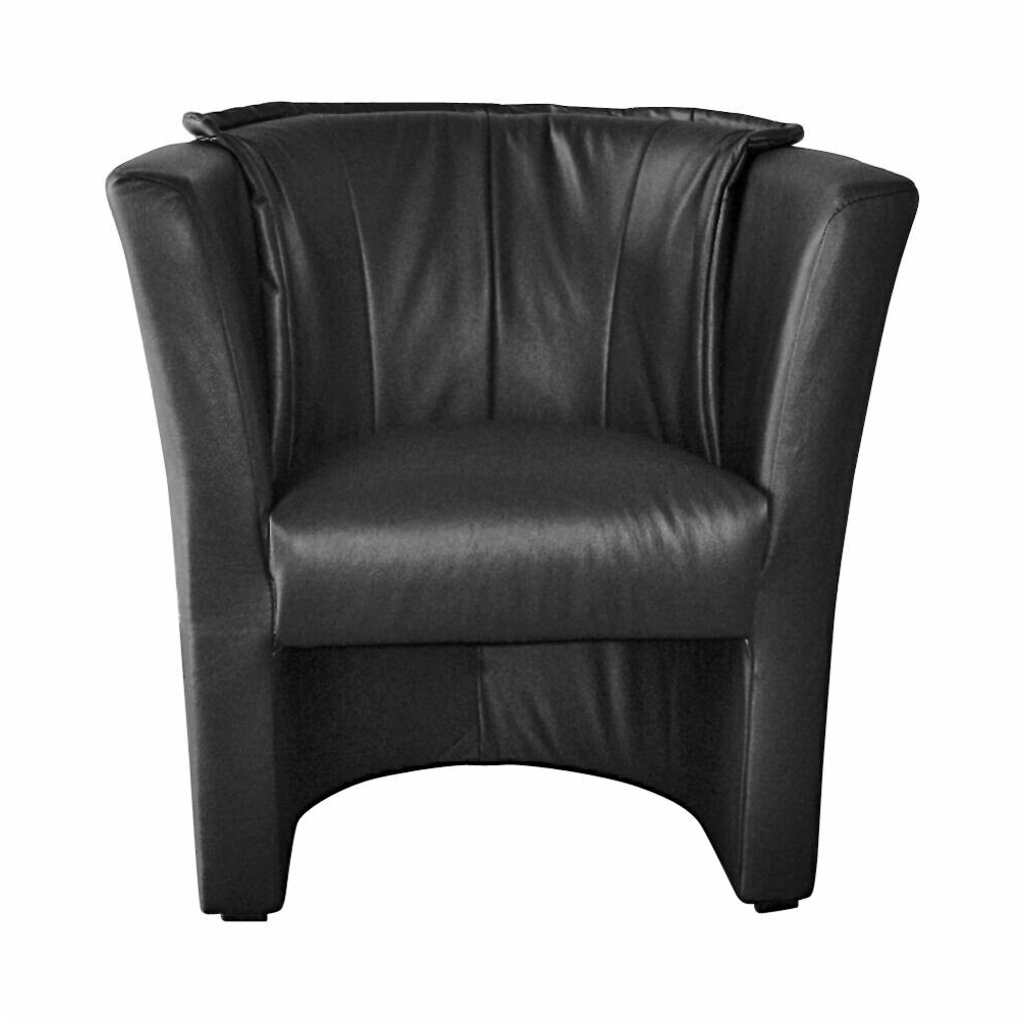 Sessel Lux schwarz Kunstleder B/H/T: ca. 71x78x65 cm