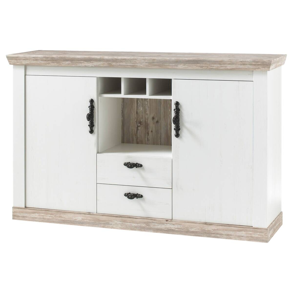 Sideboard Florenz weiß Pinie B/H/T: ca. 167x104x44 cm