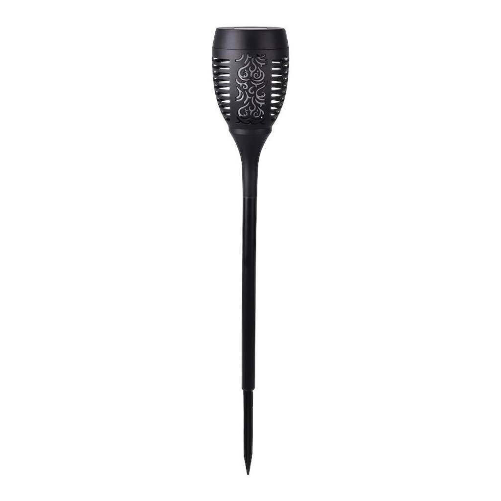 Solarleuchte schwarz Kunststoff H: ca. 78 cm