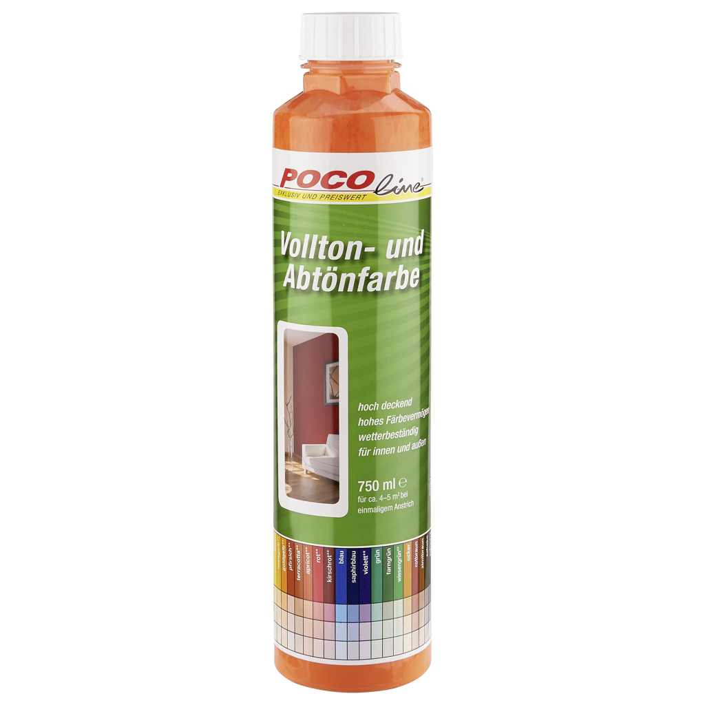 POCOline Vollton- und Abtönfarbe apricot ca. 0,75 l