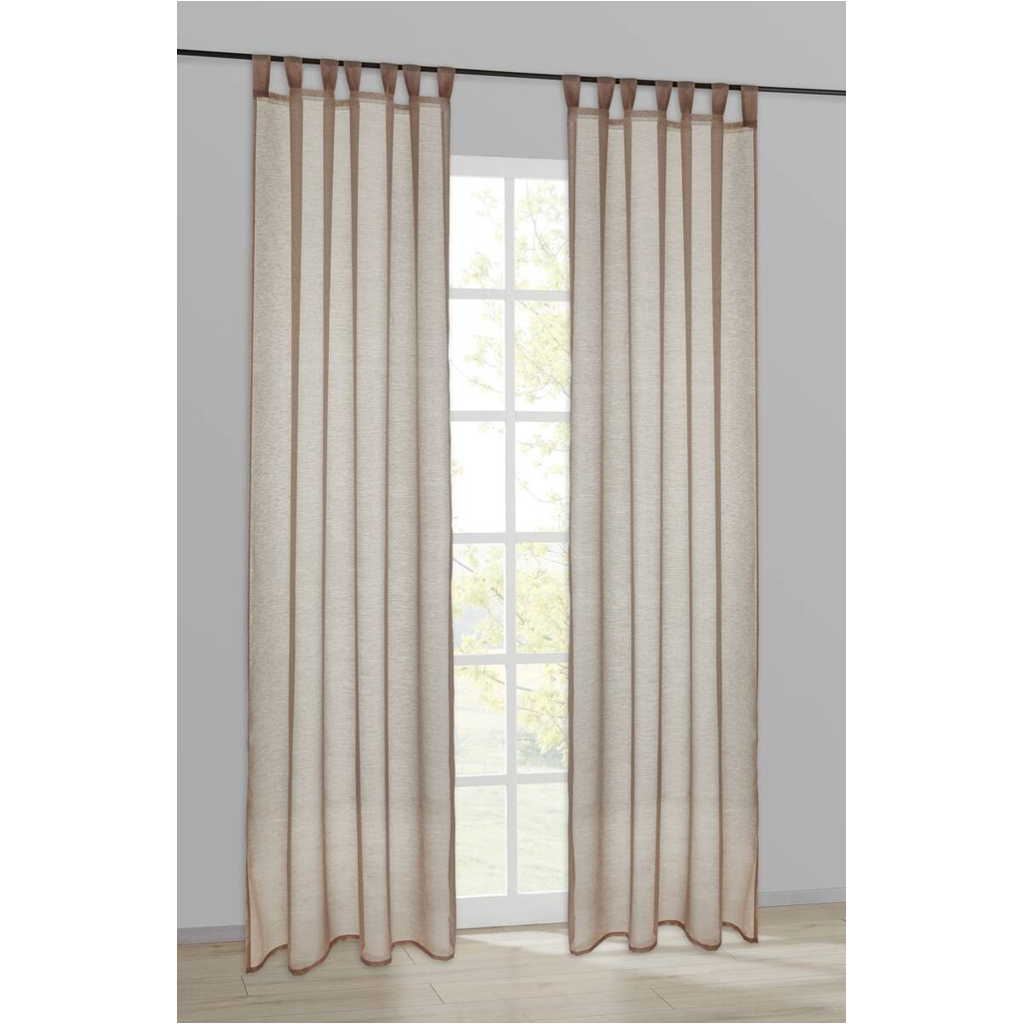 POCOline Kombivorhang Julia taupe B/L: ca. 135x235 cm