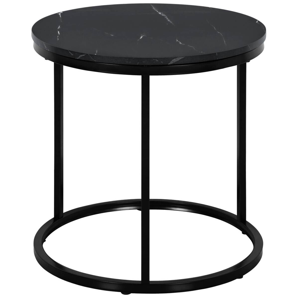 Beistelltisch Lisa schwarz Marmoroptik D: ca. 39,5 cm