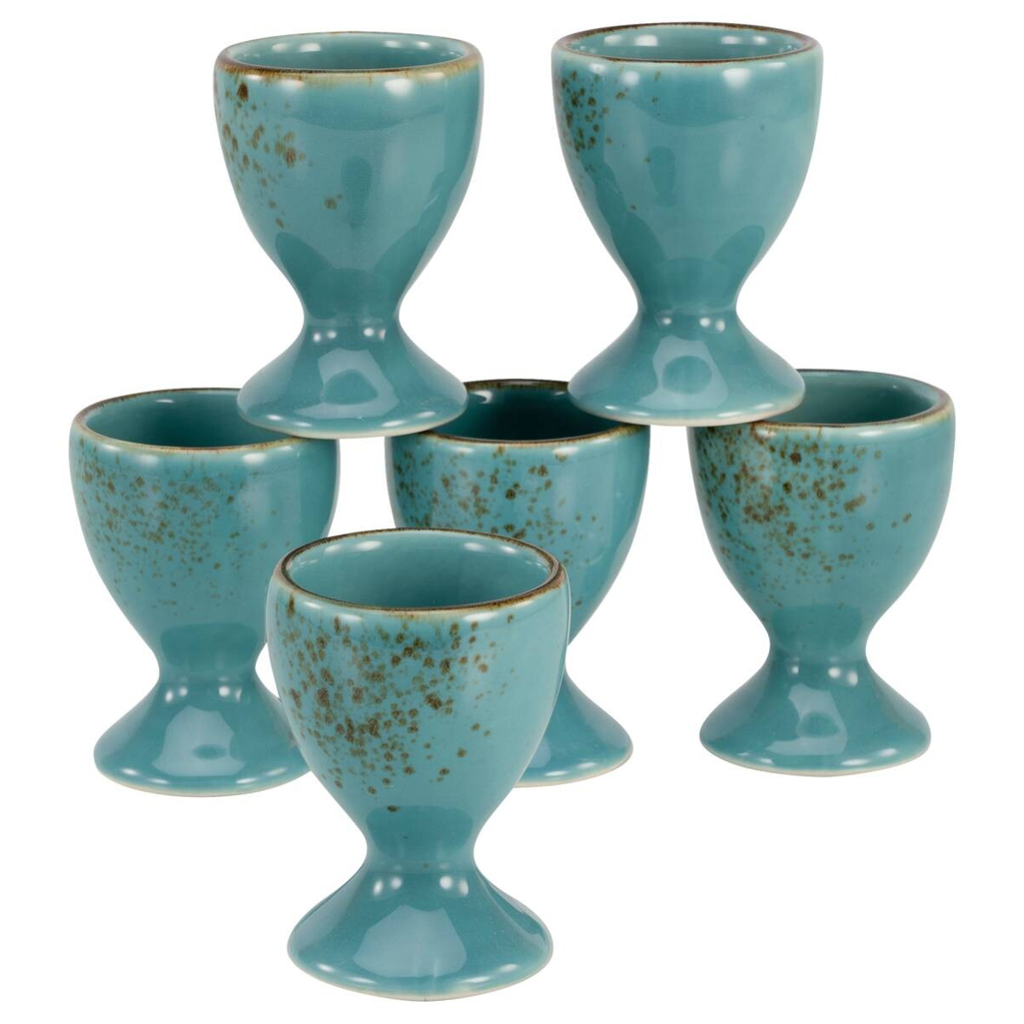 CreaTable Eierbecher NATURE COLLECTION türkis Steinzeug