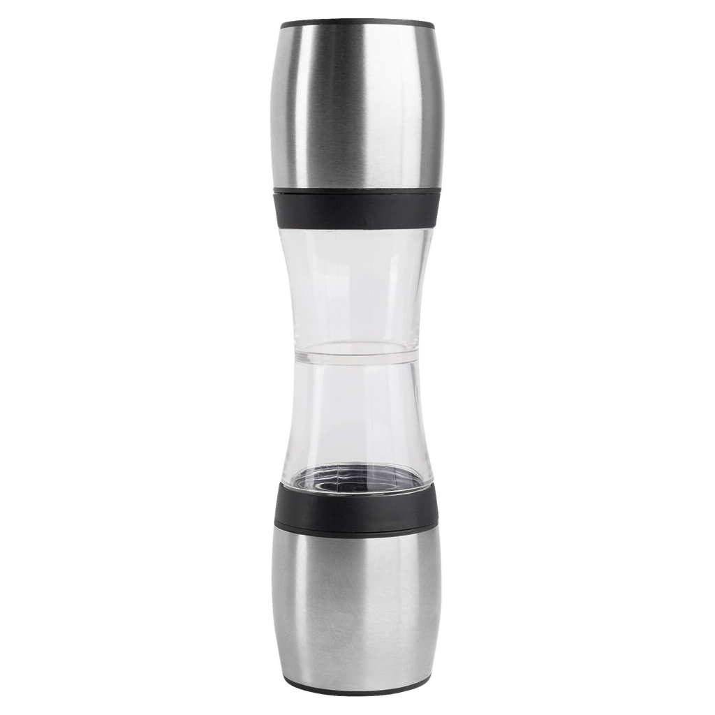 MASTERPRO Salz- u. Pfeffermühle FOODIES COLLECTION silber Edelstahl B/D: ca. 23x5 cm