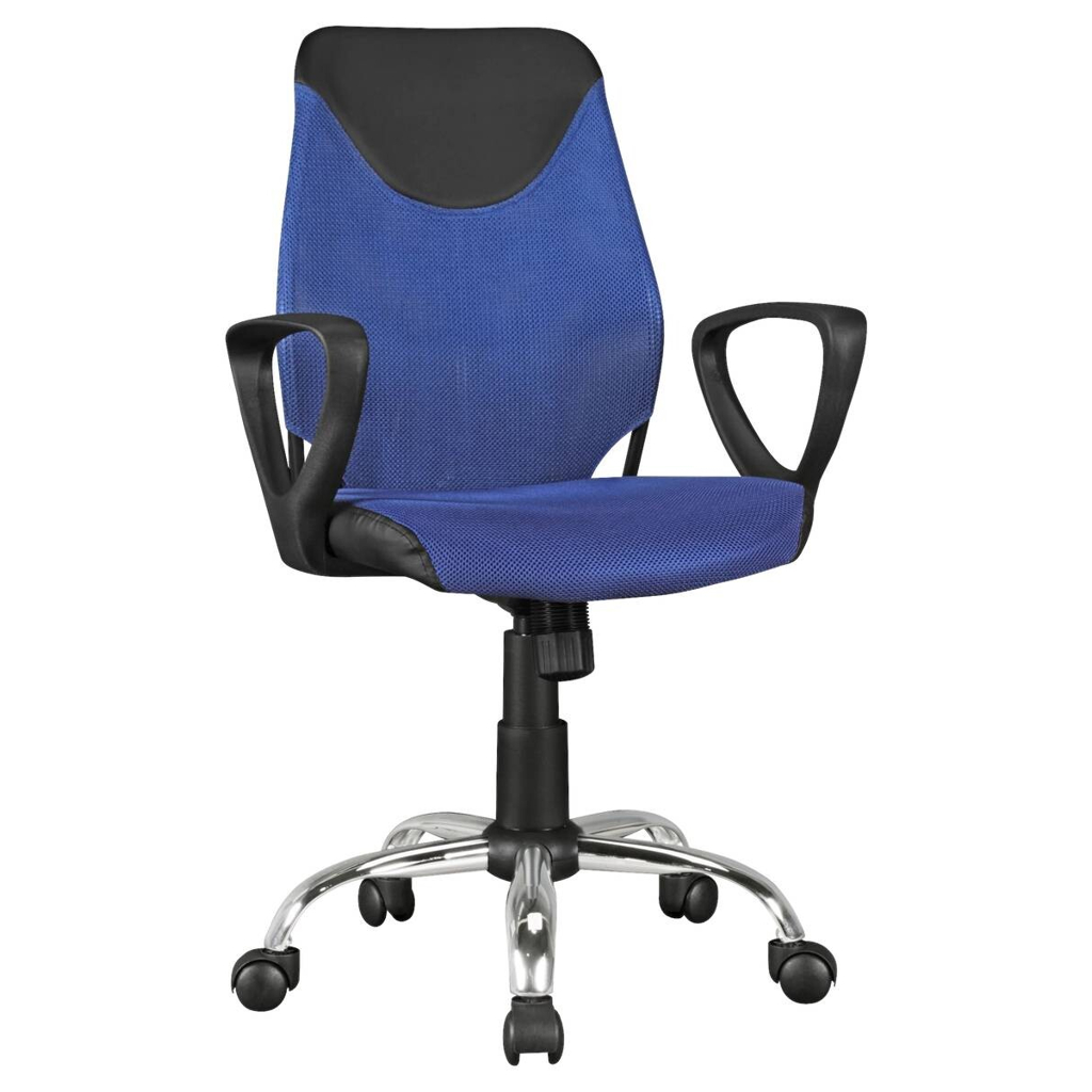 Drehstuhl blau Stoff