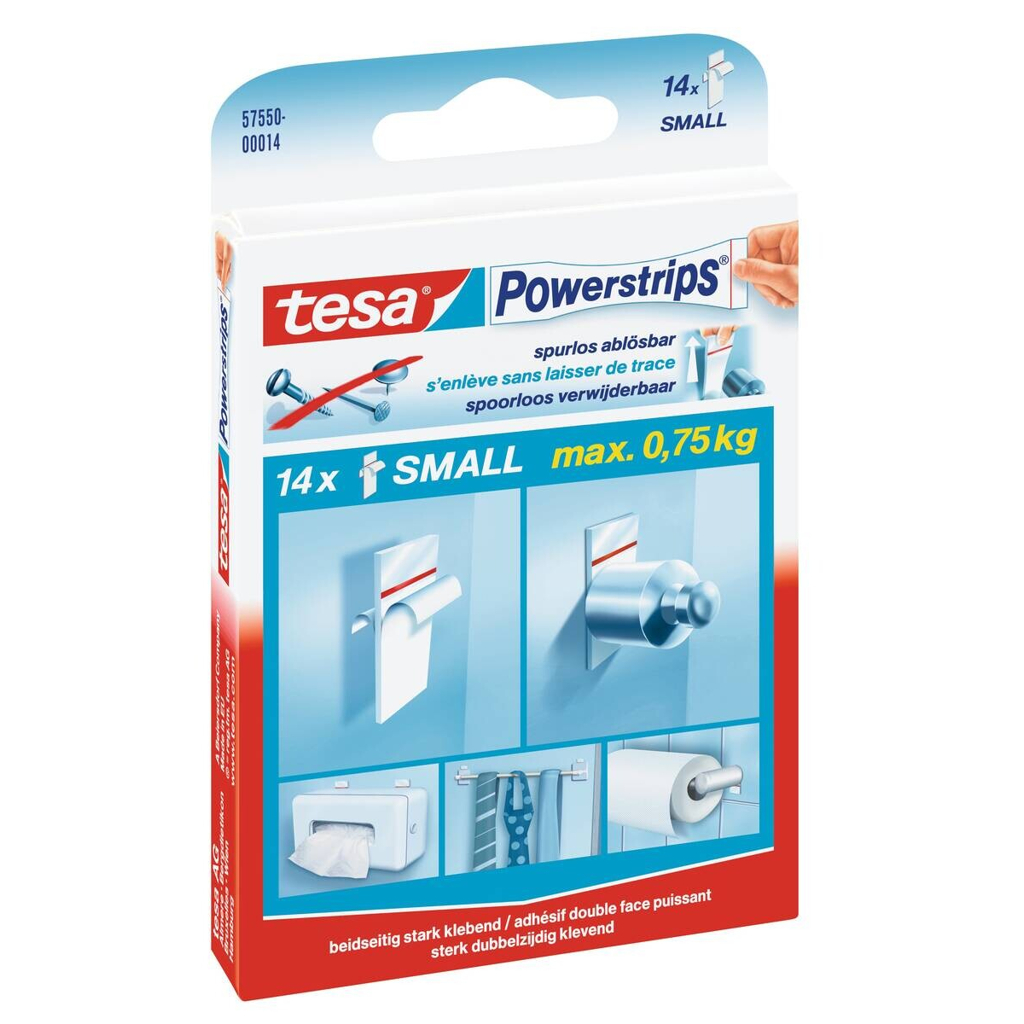 Powerstrips weiß Kunststoff B/H/L: ca. 15x33x0,7 cm