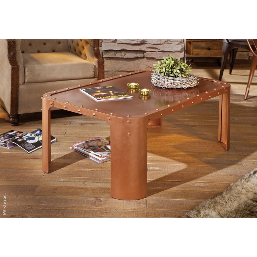 Couchtisch Gormur Kupfer B/H/T: ca. 110x45x70 cm