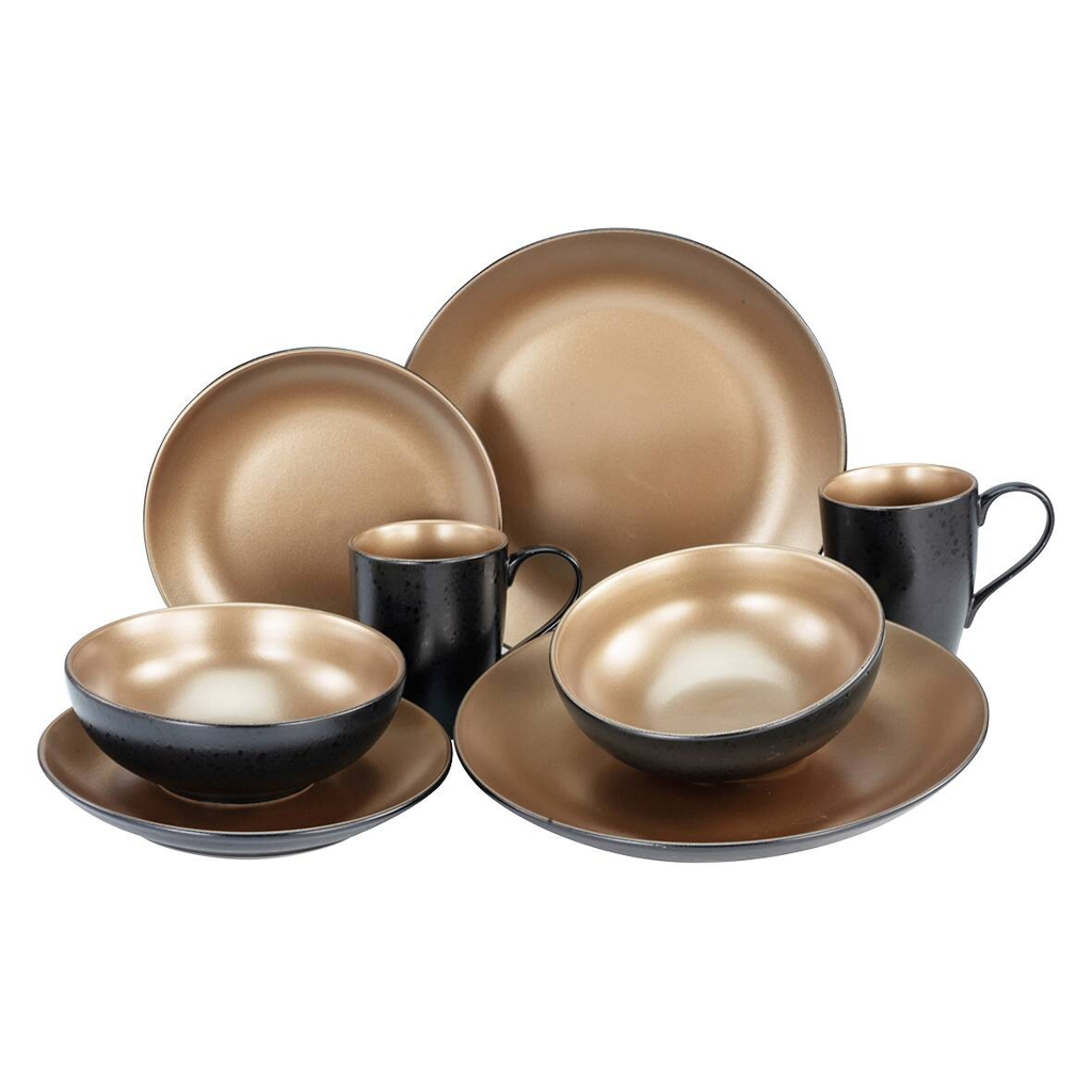 CreaTable Kombiservice Glamour gold Keramik