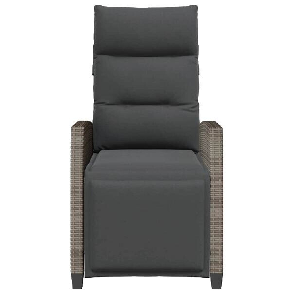 vidaXL Gartensessel grau Polyester B/H/L: ca. 58x94x65 cm