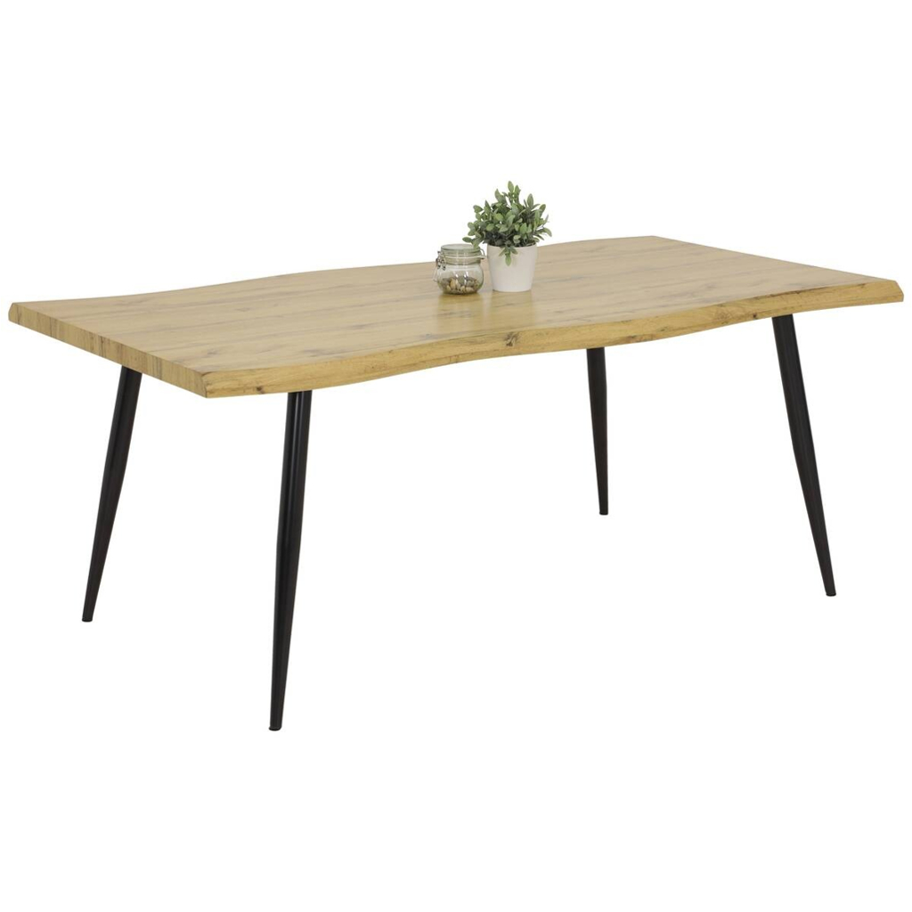 Esstisch GABI I T Eiche Wildeiche Nachbildung B/H/T: ca. 180x76x100 cm
