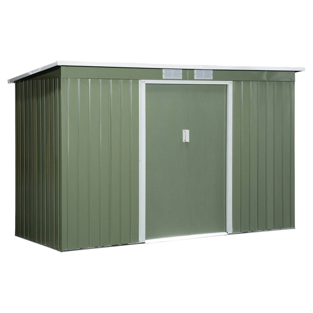 Outsunny Gartenschrank grün Stahl B/H/T: ca. 277x173x130 cm