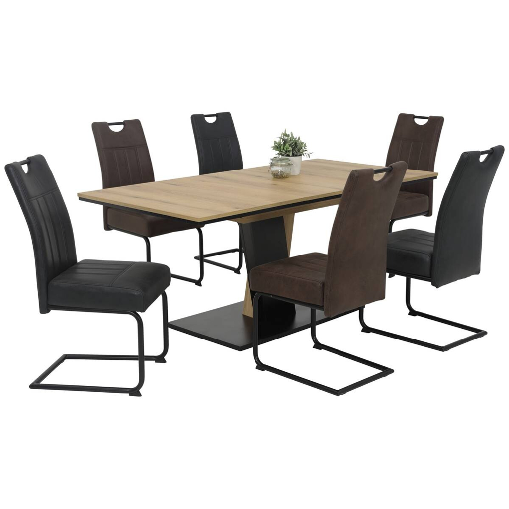 Schwingstuhl Betty anthrazit Vintage B/H/T: ca. 43x99x60 cm