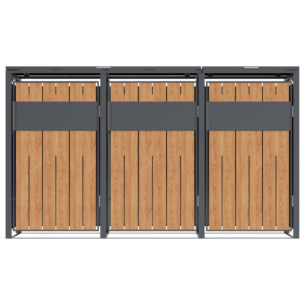 Westmann Mülltonnenbox Varius Holzoptik B/H/L: ca. 198x116x80 cm