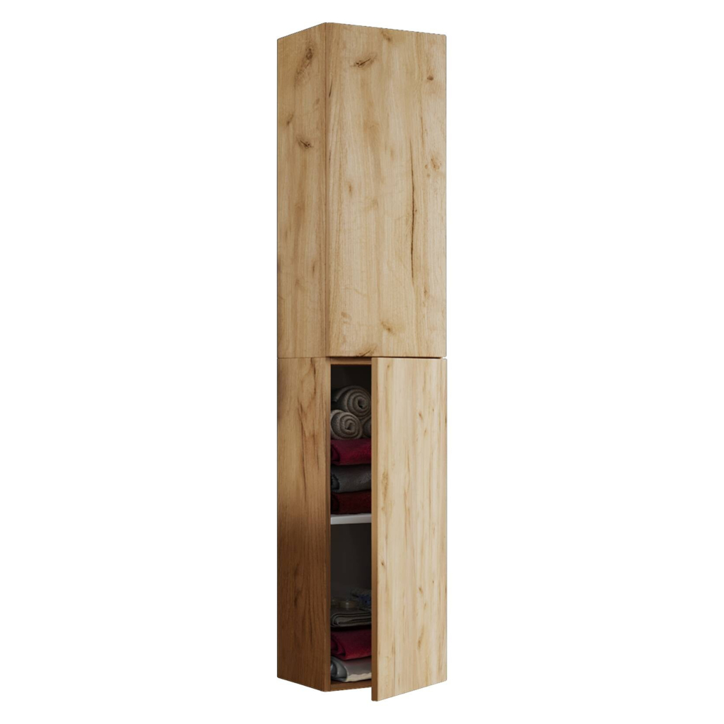 Hochschrank Lendas Eiche Honig Nachbildung B/H/T: ca. 33x150x22 cm