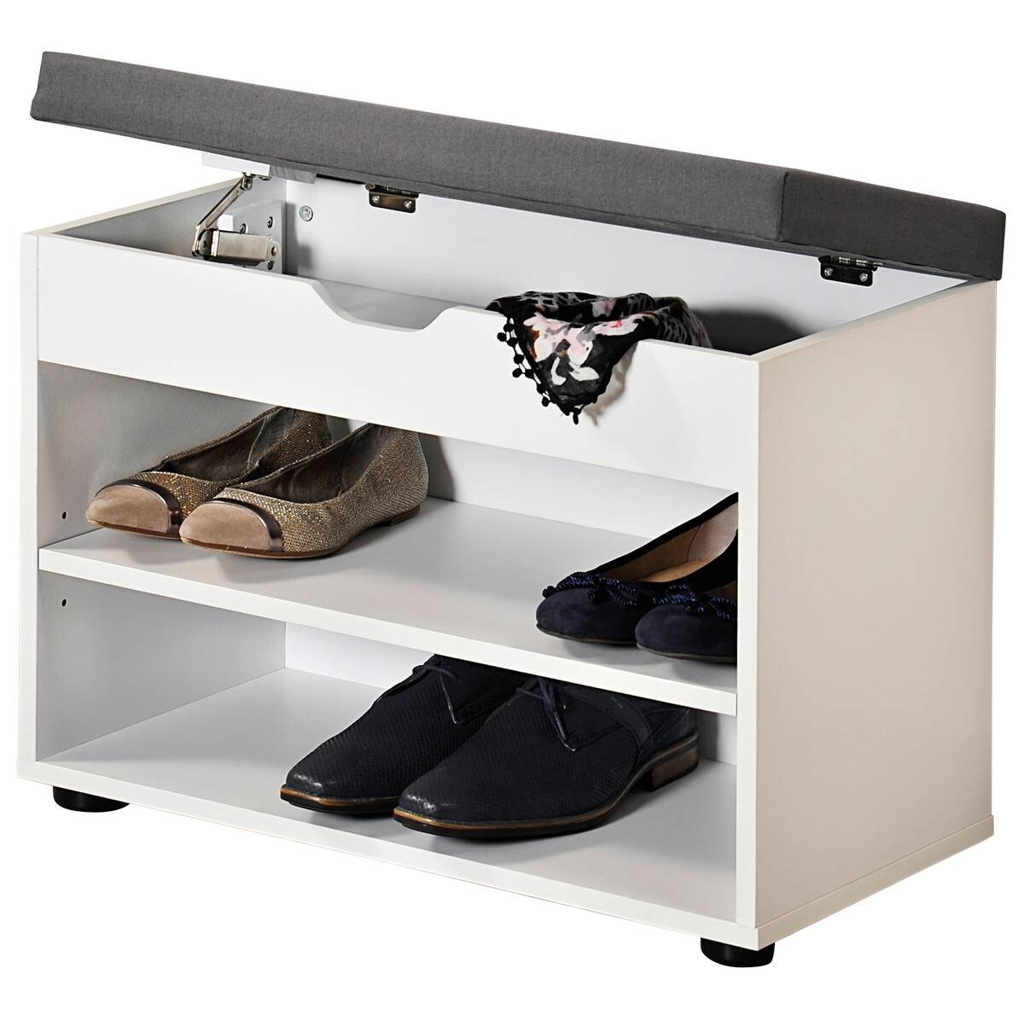 Kesper Schuhregal weiß Spanplatte B/H/L: ca. 30x47x60 cm