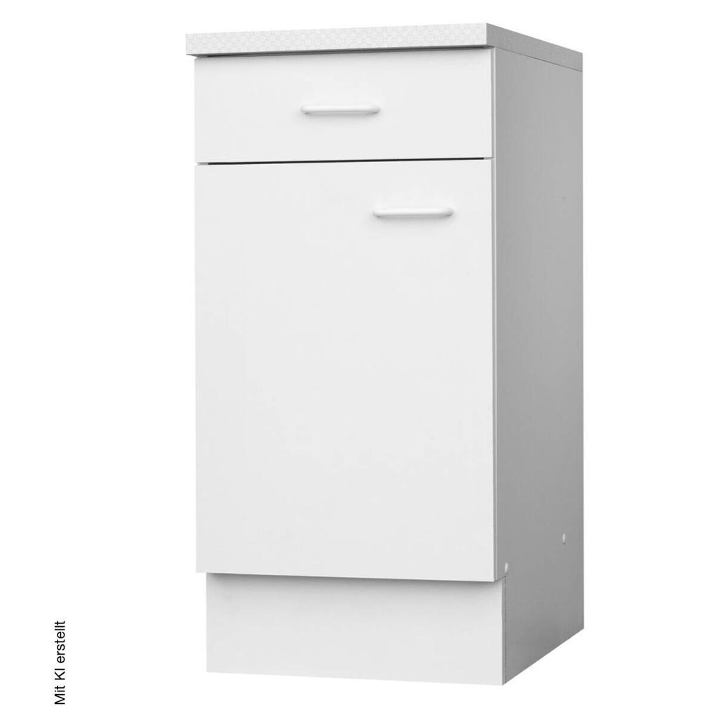 Unterschrank weiß matt B/H/T: ca. 40x85x60 cm