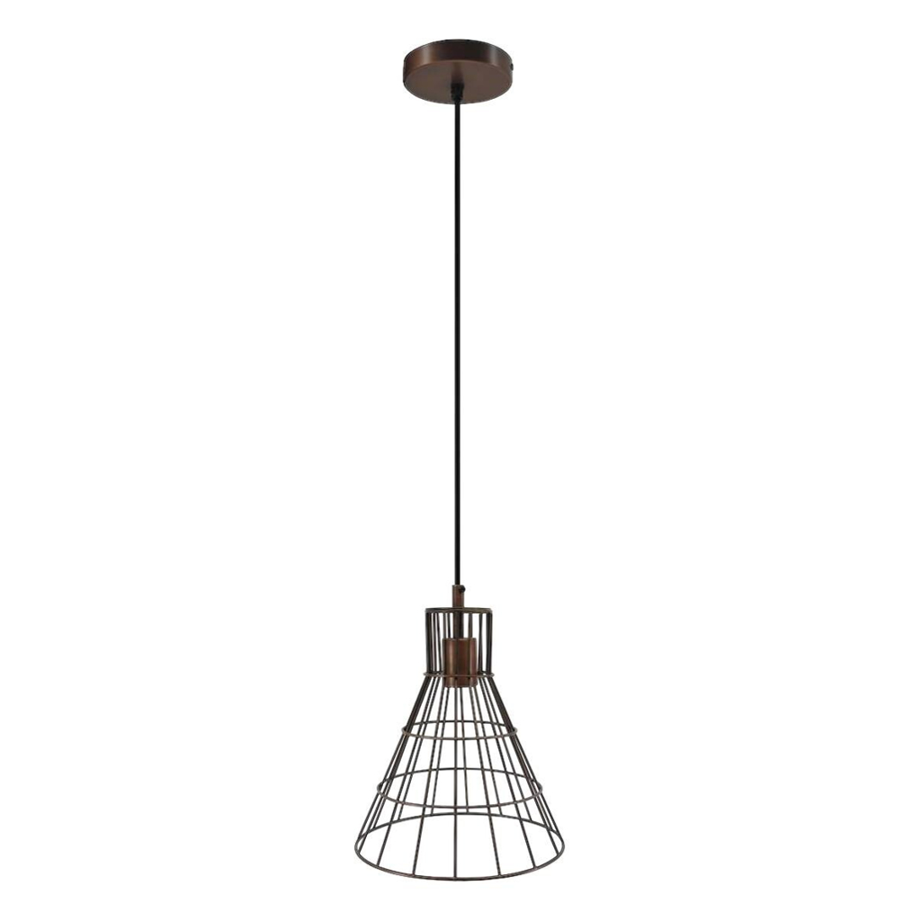 Kayoom Pendelleuchte Bellatrix Kupfer Eisen H: ca. 31 cm E27 1 Brennstellen