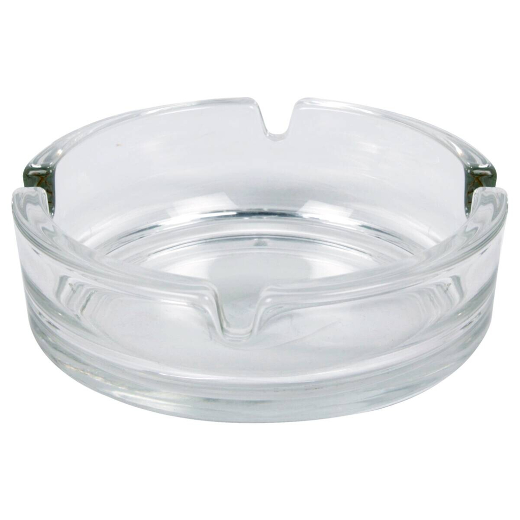 Aschenbecher transparent Glas