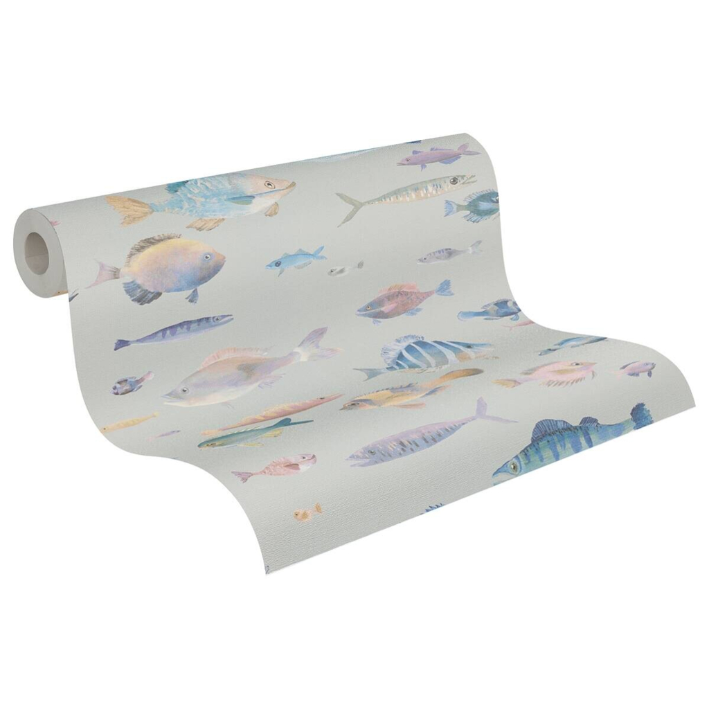 A.S.Creation Vliestapete violett bunt B/H/D: ca. 53x1005x8 cm