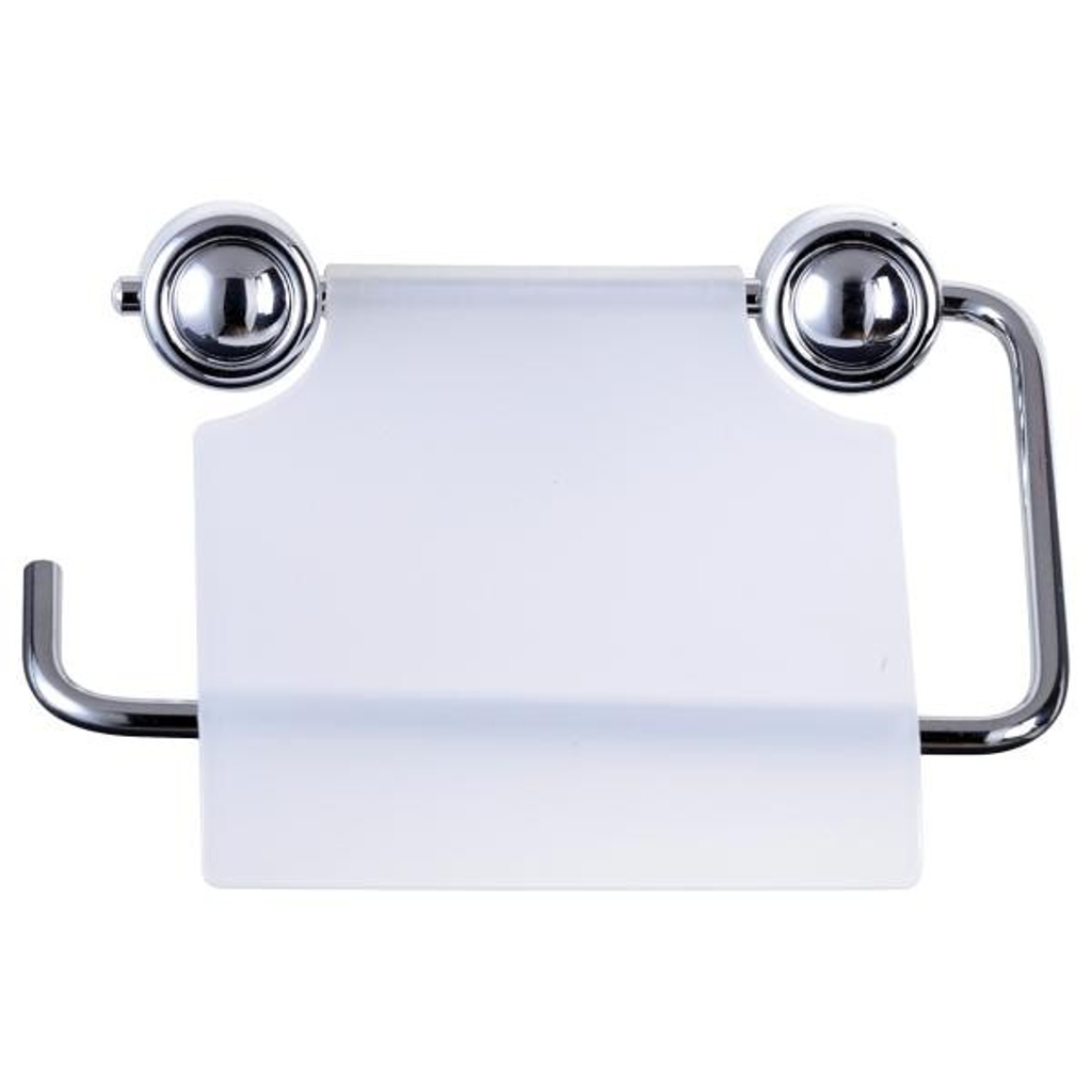 Toilettenpapierhalter silber Eisen B/H/L: ca. 15x13x3 cm