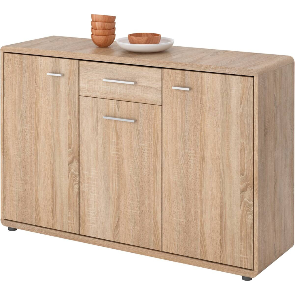 Kommode Fontana Eiche Sonoma Nachbildung B/H/T: ca. 132x87x40 cm