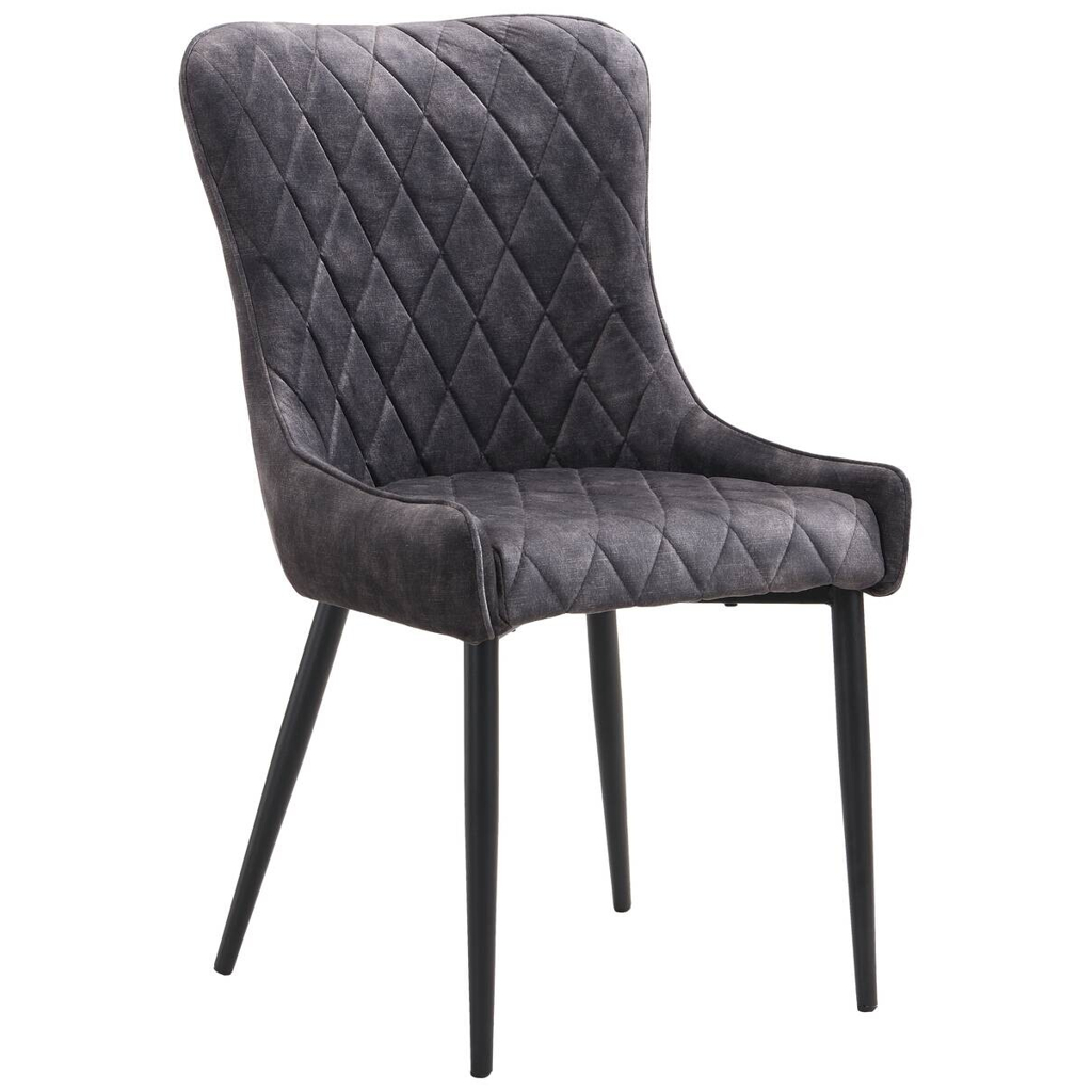 Stuhl Jackson anthrazit Samtoptik B/H/T: ca. 51x95x60 cm