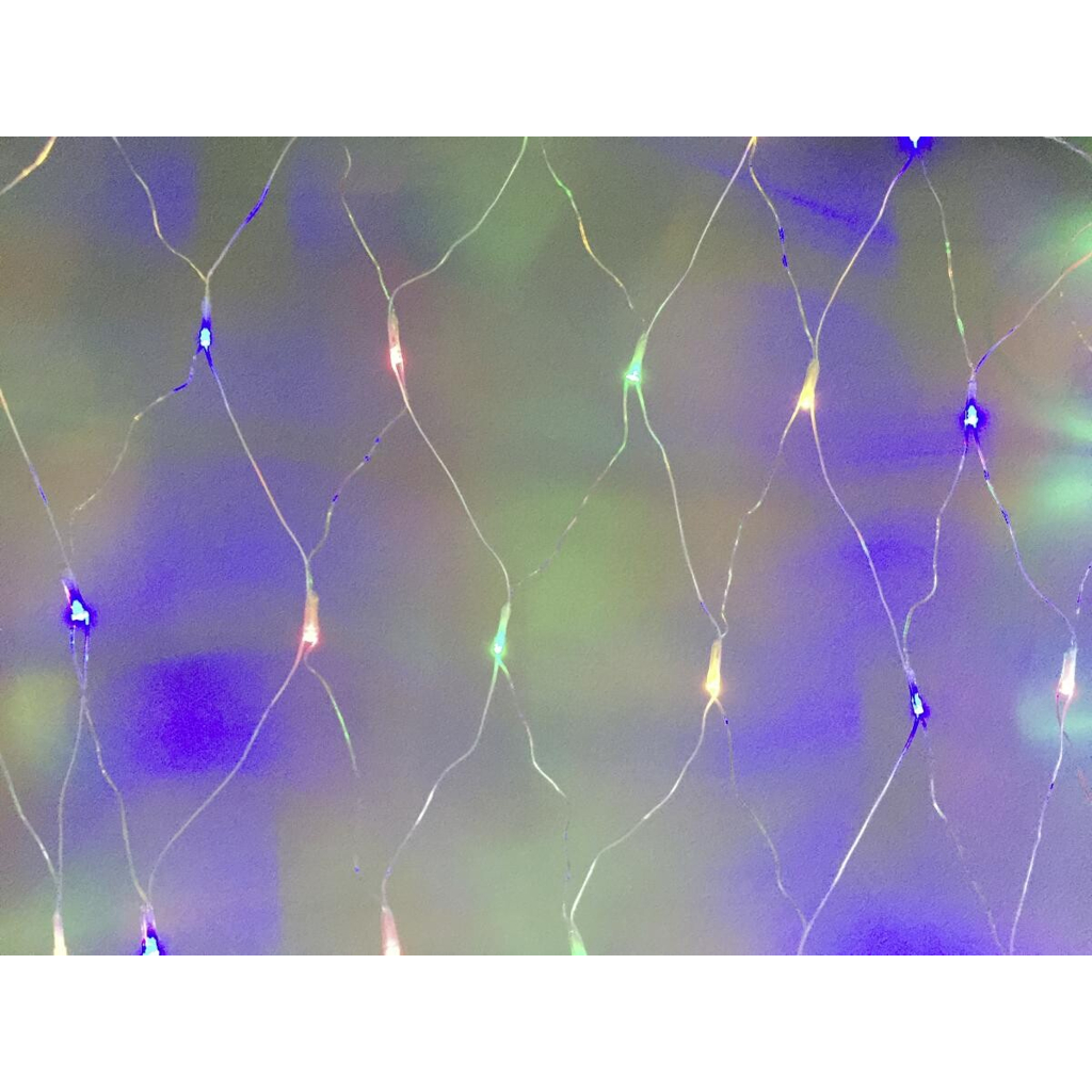 LED-Lichternetz bunt Kunststoff