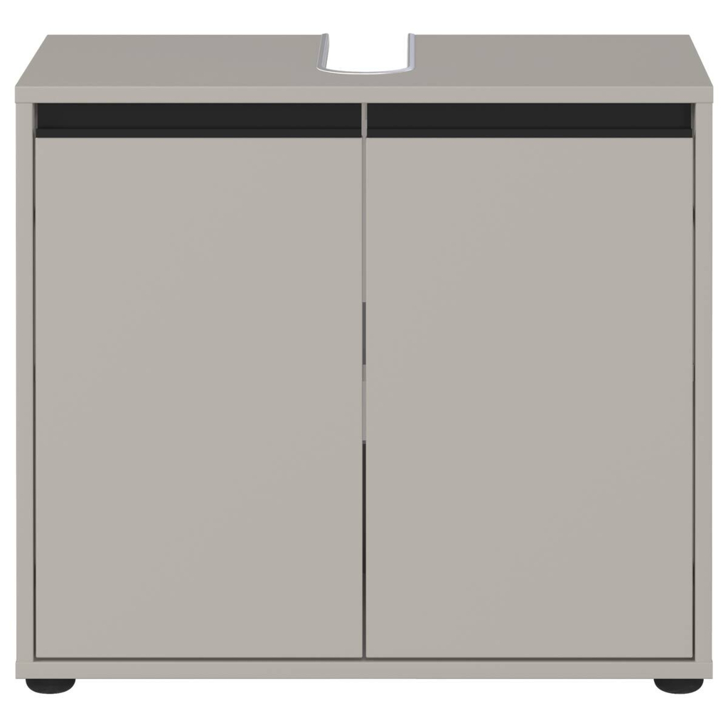 Waschbeckenunterschrank 2200-186 steingrau B/H/T: ca. 63x55x34 cm