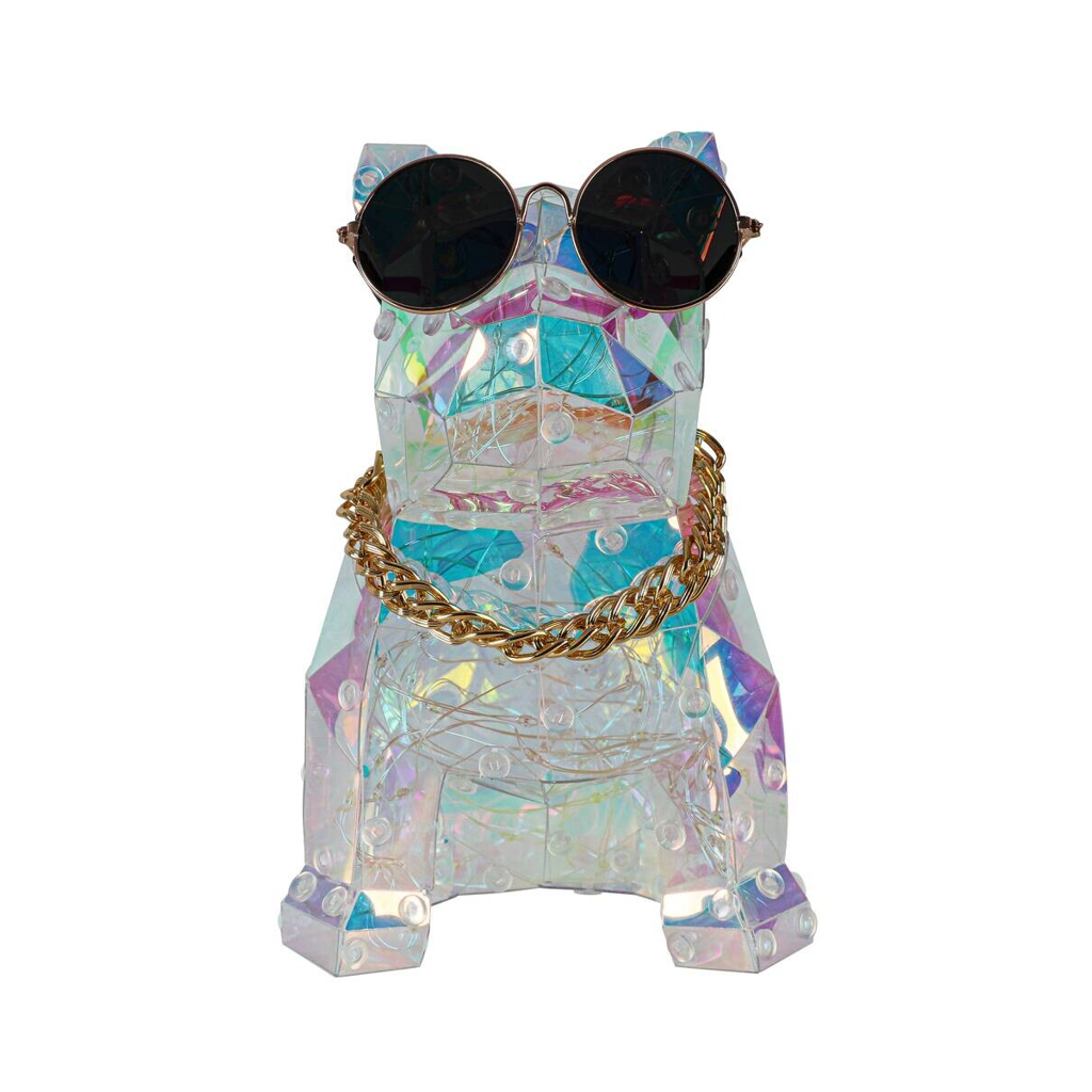 Nolo LED-Dekoleuchte French Dog transparent B/H/T: ca. 18,5x11,5x20 cm