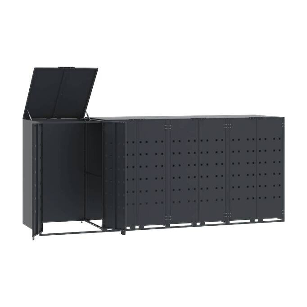 vidaXL Mülltonnenbox anthrazit