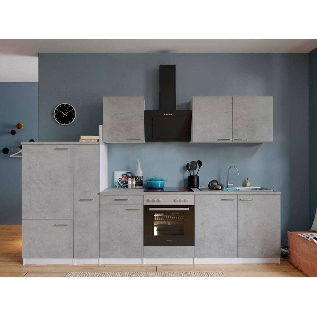 Respekta Küchenblock Malia Beton Optik B/H/T: ca. 300x200x60 cm