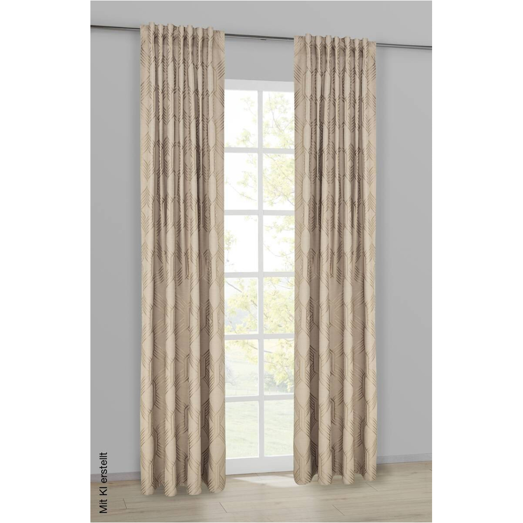 Kombivorhang Helga taupe B/L: ca. 140x245 cm