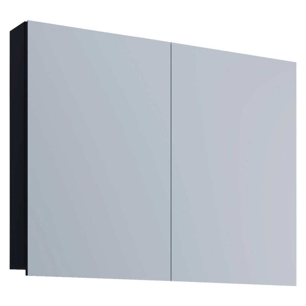 Spiegelschrank Badinos schwarz B/H/T: ca. 60x42x12 cm
