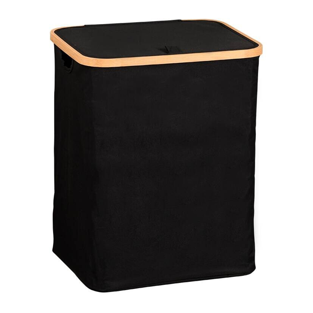 Kesper Wäschesammler schwarz Bambus B/H/L: ca. 35x5x43,5 cm