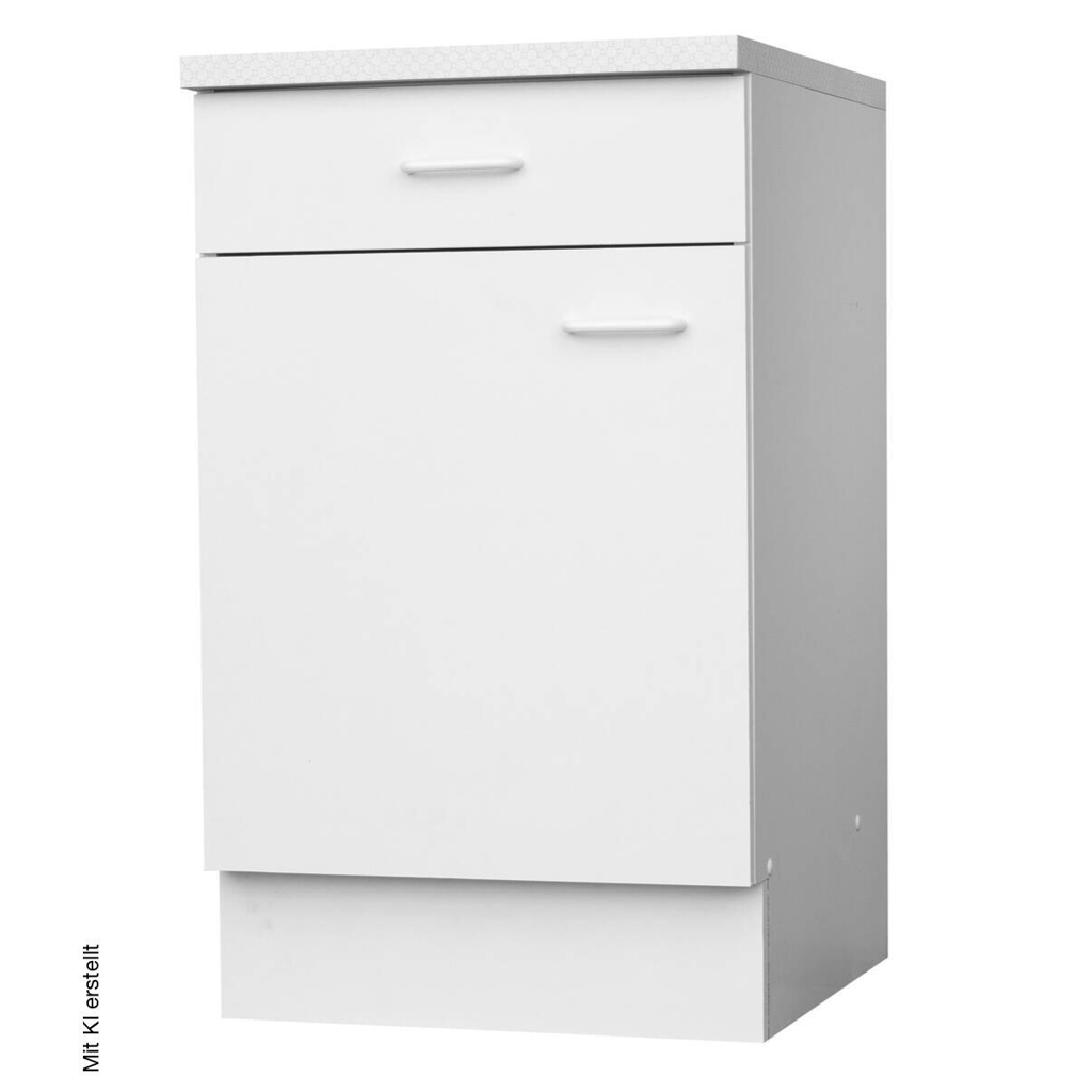 Unterschrank weiß matt B/H/T: ca. 60x85x60 cm