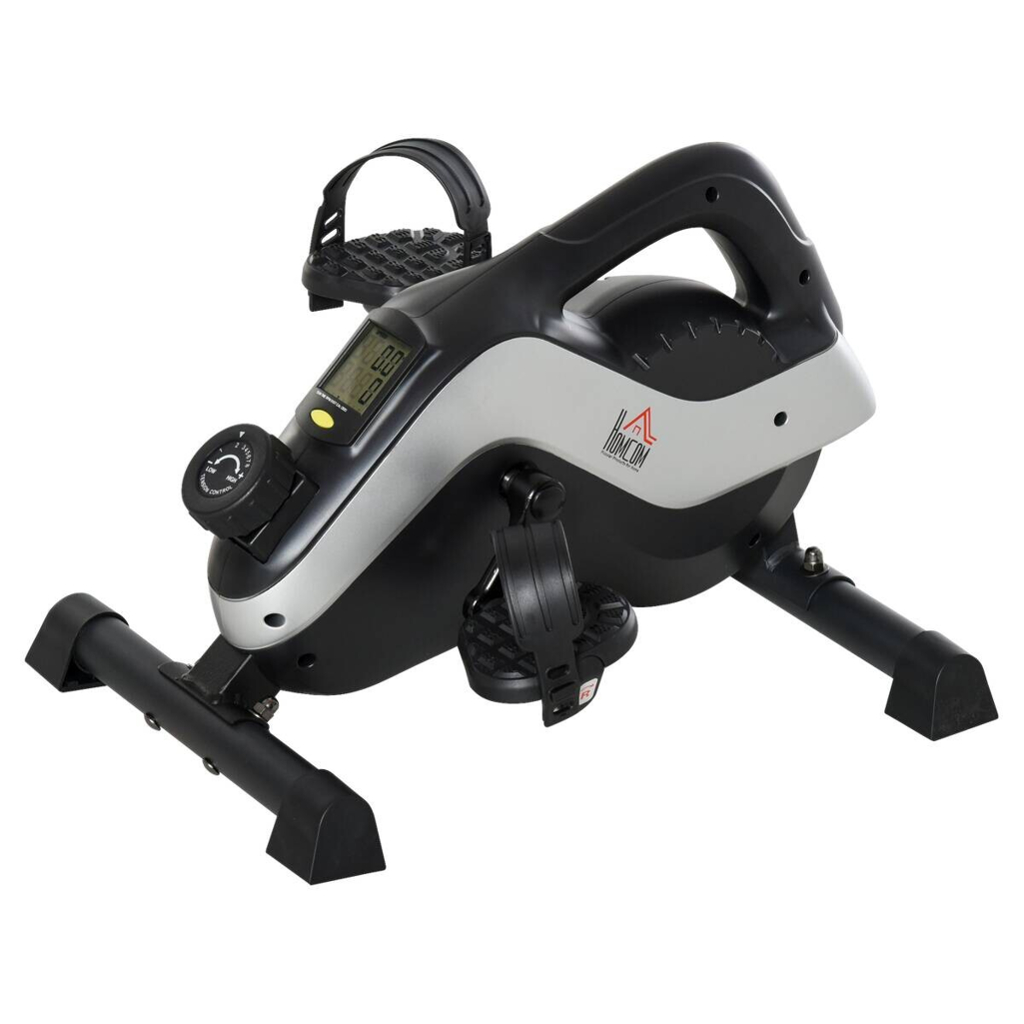 HOMCOM Mini Heimtrainer silber Kunststoff B/H/L: ca. 44x34x53 cm