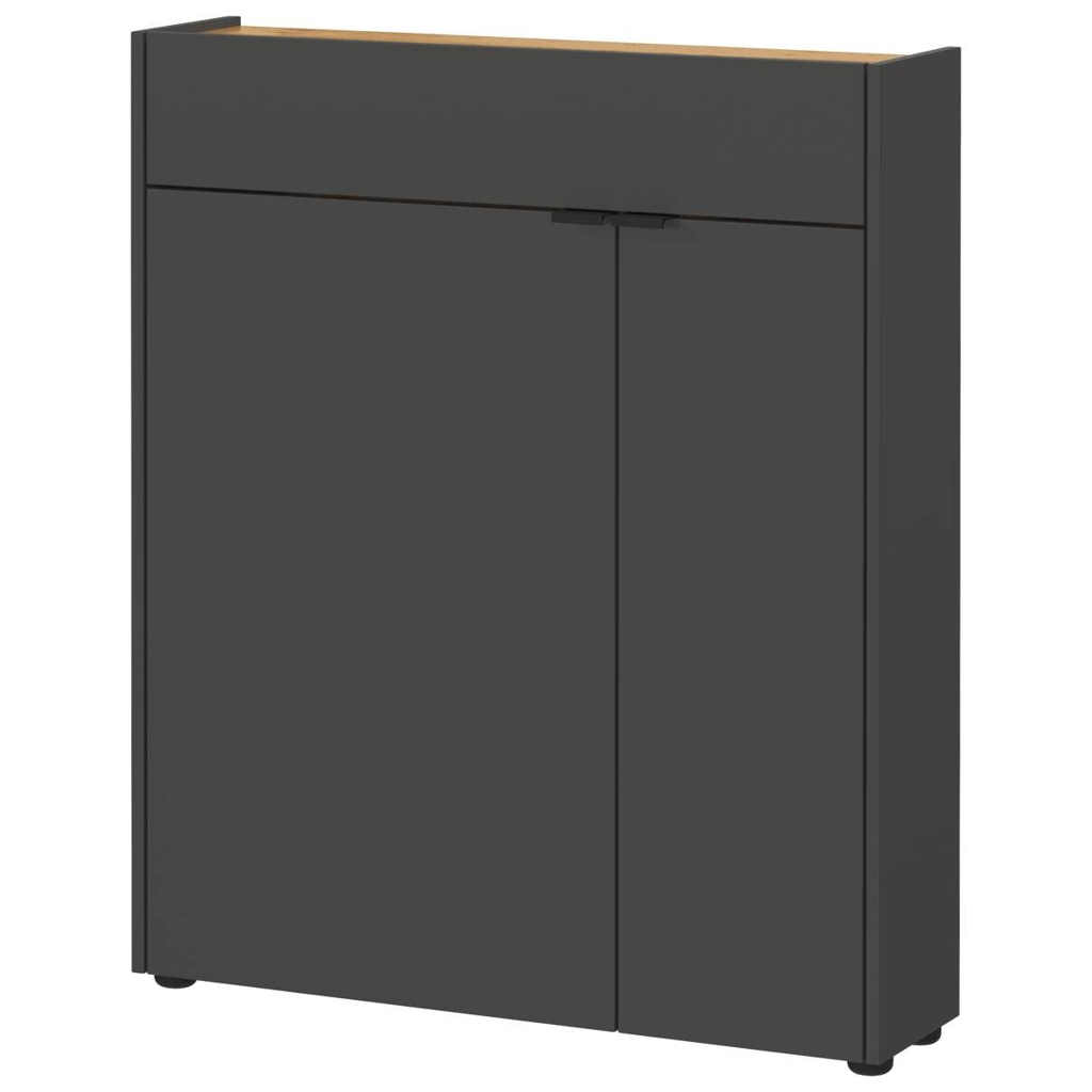Mehrzweckschrank 1319-549 Graphit Optik Eiche Navarra Nachbildung B/H/T: ca. 82x102x22 cm