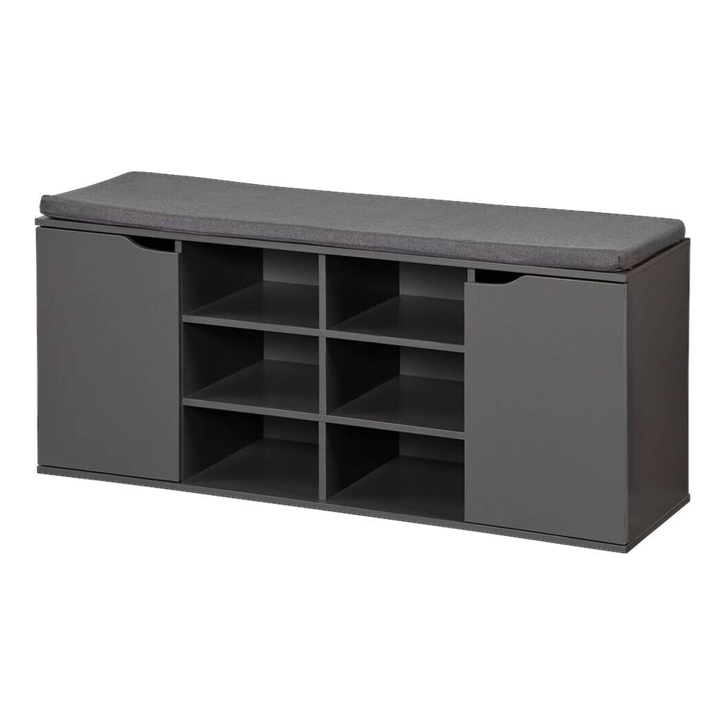 Kesper Schuhregal grau Spanplatte B/H/T: ca. 103x48x30,5 cm