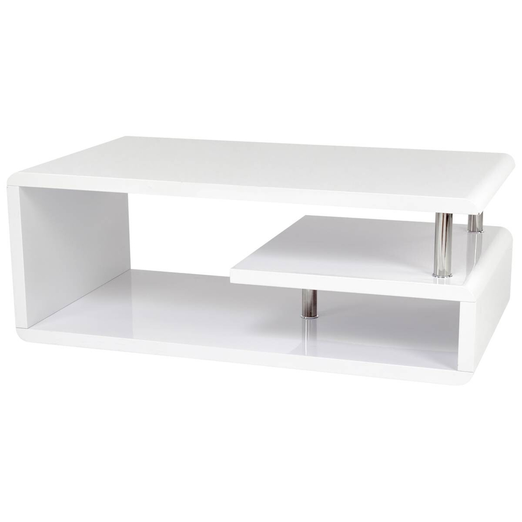Couchtisch Pico weiß Hochglanz lackiert B/H/T: ca. 110x42x60 cm