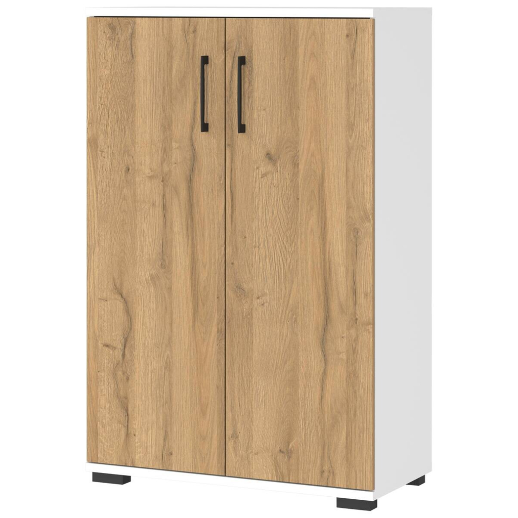 Aktenschrank 4247-559 Eiche Grand-Son Nachbildung weiß B/H/T: ca. 80x123x40 cm