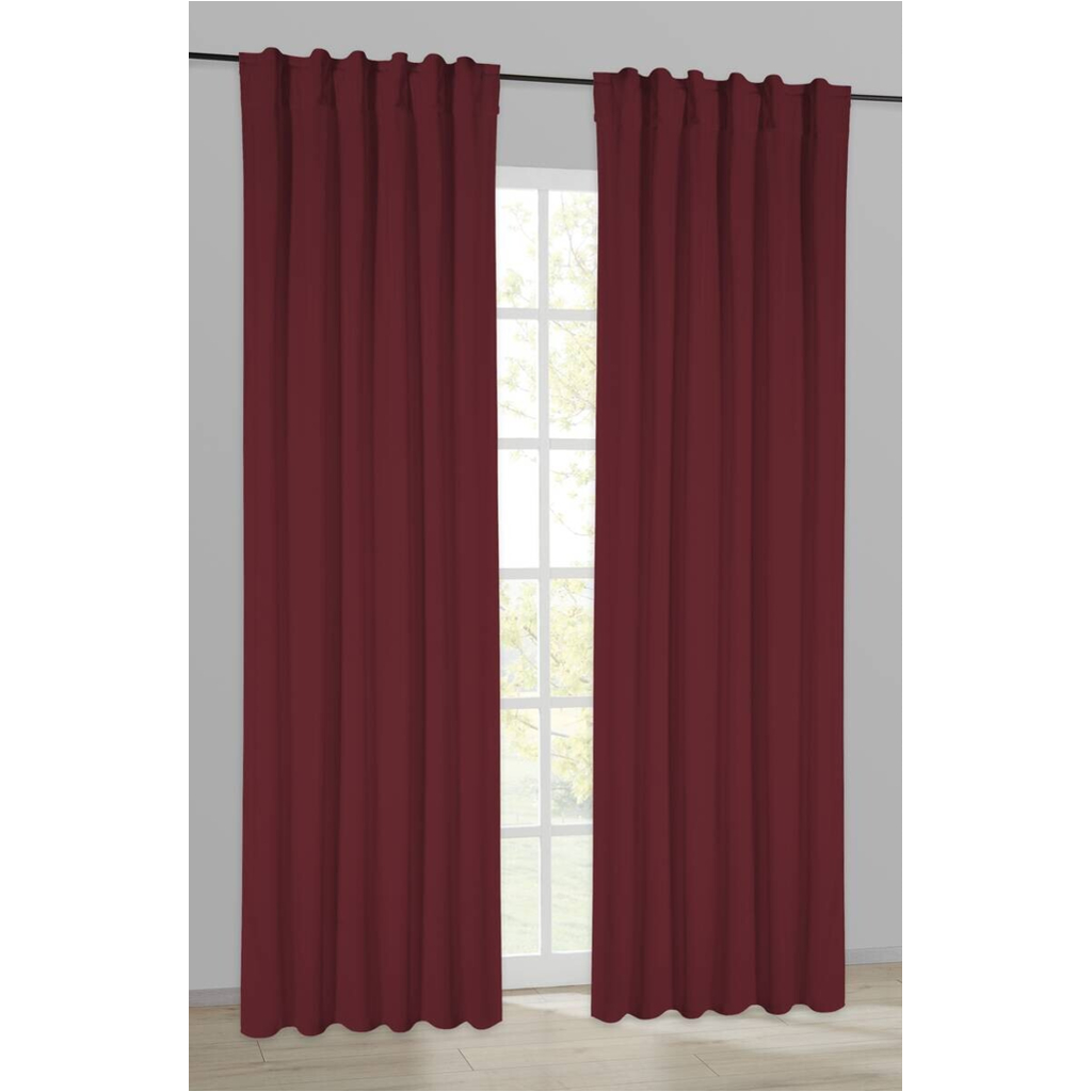 Thermovorhang Kiruna weinrot B/L: ca. 140x245 cm