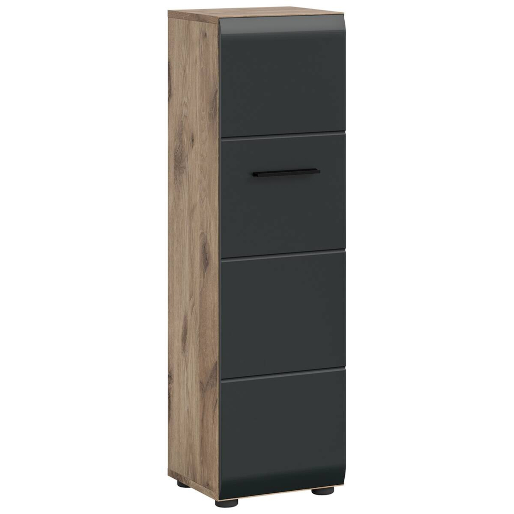 Stauraumelement Ice Nox Oak Nachbildung schwarz matt B/H/T: ca. 30x106x30 cm