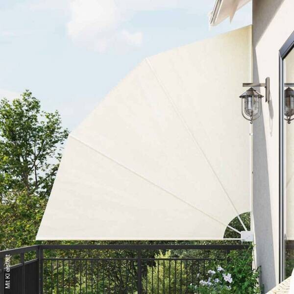 vidaXL Balkonfächer creme H/T/L: ca. 210x210x210 cm