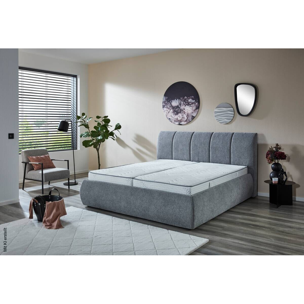 Polsterbettgestell Vail silber Liegefläche B/L: ca. 180x200 cm