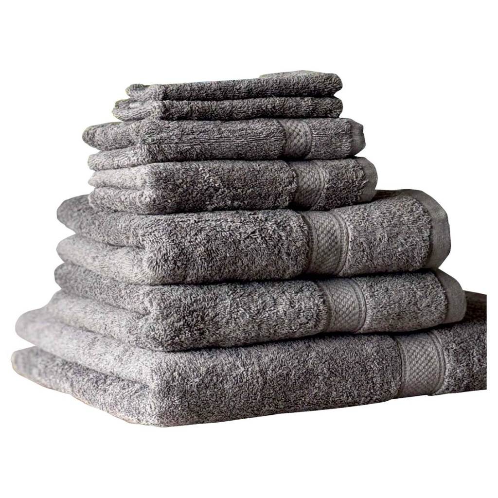 Frottierset grau Baumwolle B/L: ca. 70x140 cm