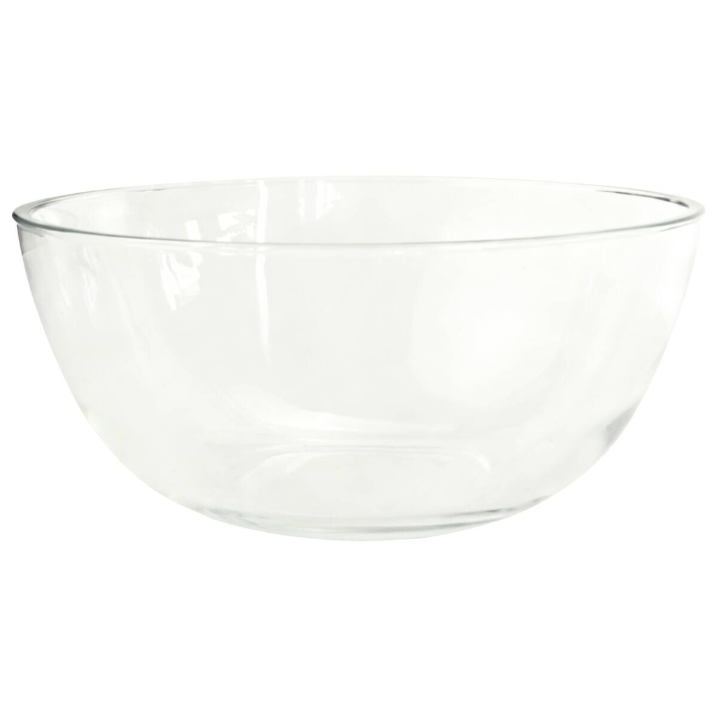 Schale klar Glas H/D: ca. 11,5x25,5 cm
