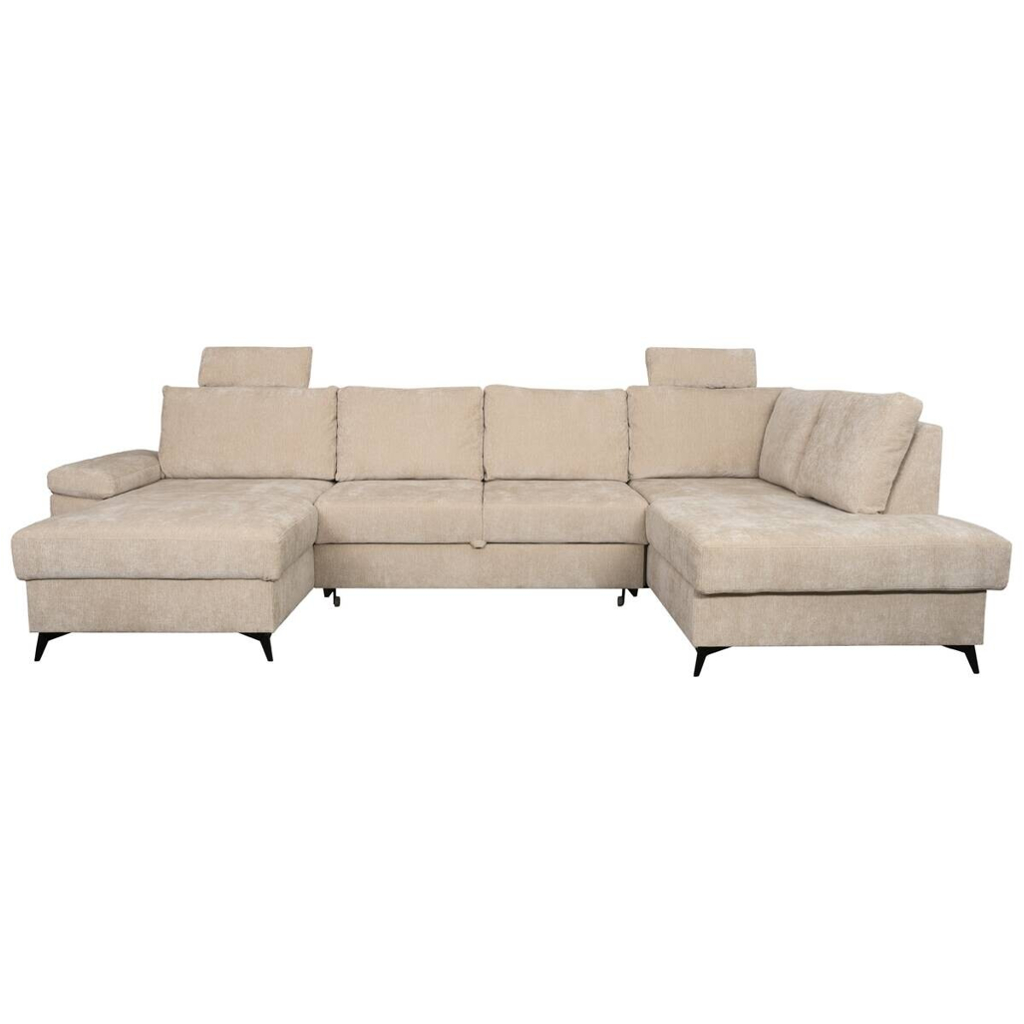 Kopfstütze Sara U beige Microfaser B/H/T: ca. 50x22x13 cm