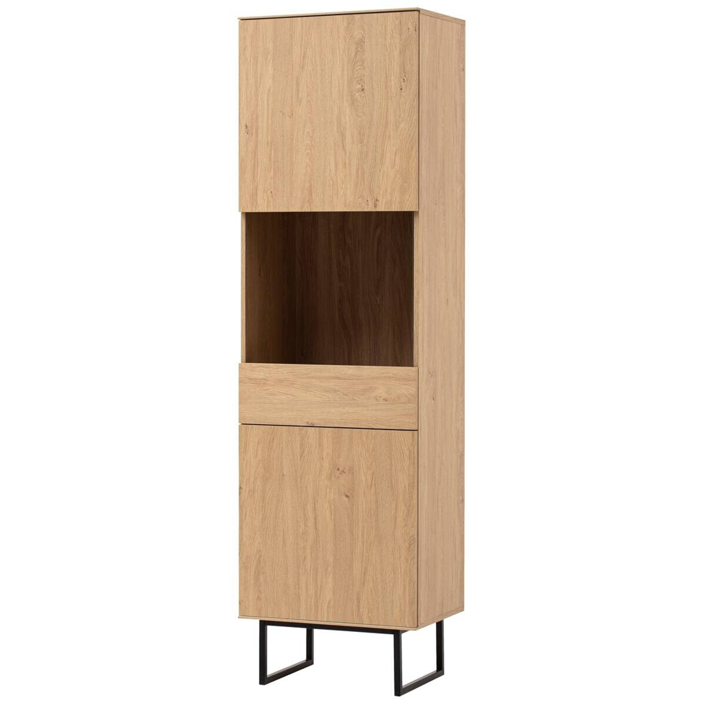 Vitrine Kalmar Oak Stone Nachbildung B/H/T: ca. 58x200x40 cm